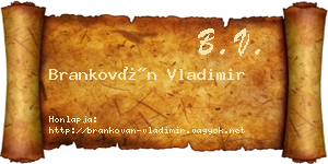 Brankován Vladimir névjegykártya